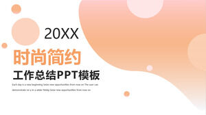 Șablon PPT rezumat mod dinamic portocaliu