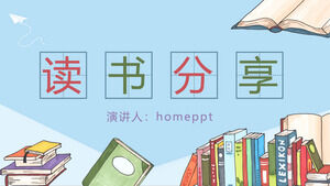 Mic șablon PPT de partajare a lecturii proaspete