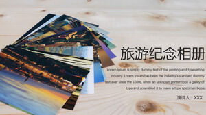 Osobowość twórcza prosty i zwięzły szablon pamiątkowego albumu fotograficznego PPT