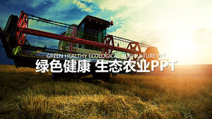 Ikhtisar kerja pertanian ekologis hijau dan sehat status penyelesaian proyek rencana kerja template PPT