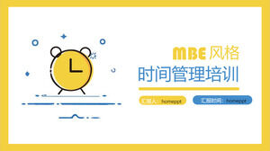 MBE 스타일 28 규칙 학생 시간 관리 방법 능력 학습 교육 지식 강의 PPT 템플릿