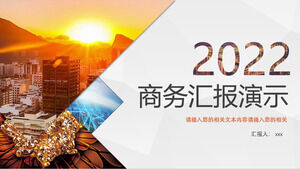 Diapositivas de plantilla PPT de presentación de informe comercial financiero