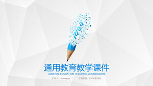 ブルーフレッシュトークオープンコースウェアオンラインティーチングPPTテンプレート