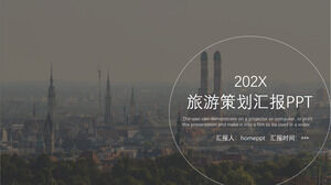 Плоский шаблон отчета о планировании деловых поездок PPT