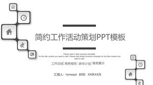 Simple work activity planning summary plan PPT template