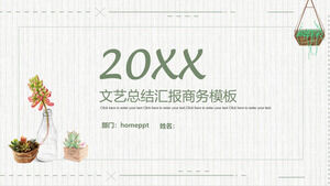 Шаблон PPT бизнес-планирования литературного сводного отчета 20XX