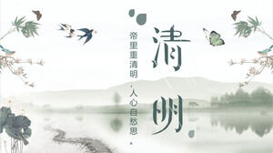 Qingming Festival theme class meeting PPT courseware 2
