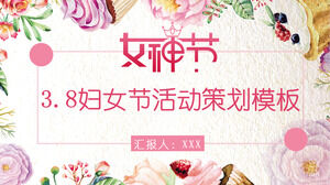 3.8 Kadınlar Günü etkinlik planlaması PPT şablonu