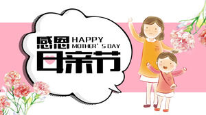 Şükran Günü Anneler Günü olay proje planlama PPT şablonu