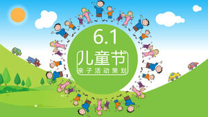 Modèle ppt de planification d'activités parent-enfant pour la journée des enfants