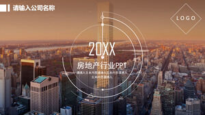 Template PPT industri real estat template PPT umum industri