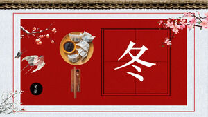 Plantilla PPT del solsticio de invierno de veinticuatro términos solares de China