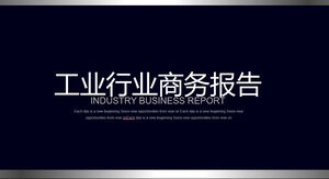 Modello PPT di riepilogo del rapporto di affari del settore industriale