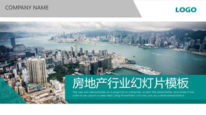 Șablon PPT raport de lucru imobiliar șablon PPT general pentru industria