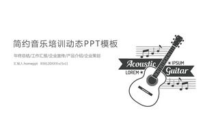 Proste szkolenie muzyczne dynamiczny szablon PPT