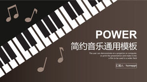 Modelo de PPT geral de promoção de música simples