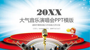 Atmosferik müzik konseri PPT şablonu