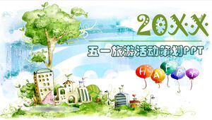 5月1日旅游活动策划策划策划PPT模板