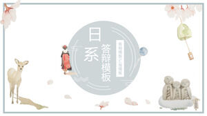 Biały japoński raport dotyczący obrony szablon PPT