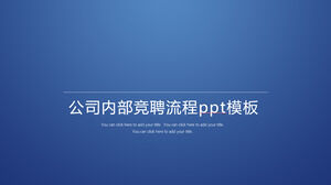 Prosty i stylowy szablon wewnętrznego procesu konkursowego firmy atmosferycznej PPT