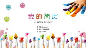 استئناف التدريب الفني الشخصي مقدمة قالب PPT