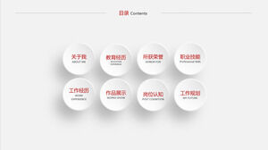 Prosty ogólny szablon osobistego CV PPT