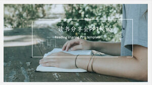 Küçük taze okuma paylaşımı toplantı bilgi dersi PPT şablonu