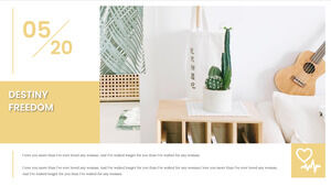 Mały świeży europejski i amerykański magazyn atmosferyczny raport z pracy z wiatrem szablon PPT