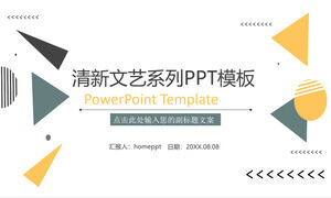 قالب PPT سلسلة أدبية بسيطة وجديدة