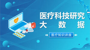 Modelo de ppt de pesquisa de tecnologia médica criativa