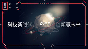 New era of science and technology innovation to win the future outlook technology PPT template