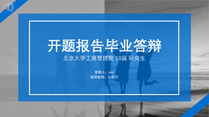 Moda prosta atmosfera raport otwarcia raport ukończenia szkoły szablon ppt