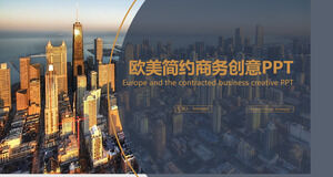 Modello PPT generale dell'industria edile europea e americana