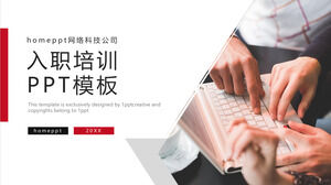 Modèle PPT de formation d'entreprise de correspondance des couleurs rouge et noir