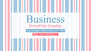 General PPT template of fresh color stripe