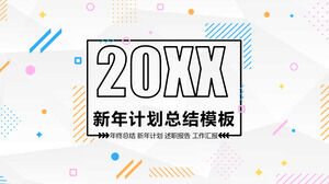 Szablon PPT do podsumowania noworocznego planu usprawnienia stylu