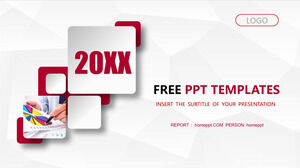 شرائح الأعمال Red Micro Stereo Style