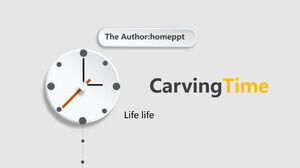 Zegar stereo 3D Micro Szablony PowerPoint