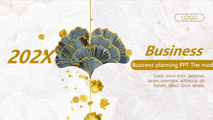 Modelos de PowerPoint de folha requintada