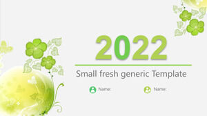 Șablon PowerPoint pentru plan de lucru în stil proaspăt