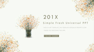 簡單、清新、通用的PPT模板