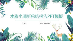 Fresh Style Summary Report PowerPoint Template