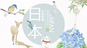 Japanese culture style PowerPoint template