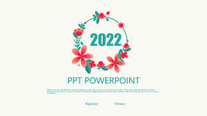 Beautiful Wreath PowerPoint Template