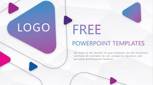 Modelli PPT aziendali a triangolo sfumato