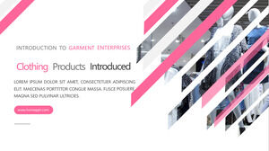 Fashion clothing display PPT templates