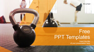 เทมเพลต PowerPoint ธีมฟิตเนสกีฬาคุณภาพสูง