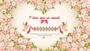 Romantic wedding PowerPoint template