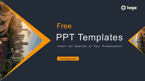 Fondo de construcción de negocios Plantillas de diapositivas de negocios