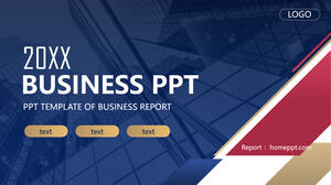 Modelli di PowerPoint per affari di sfondo di architettura moderna